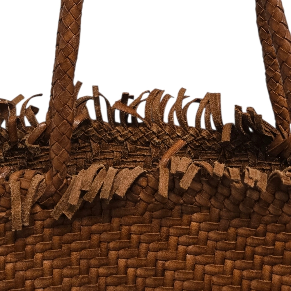 Loeffler Randall Leather Woven  Tote in Brown - Picture 12 of 12